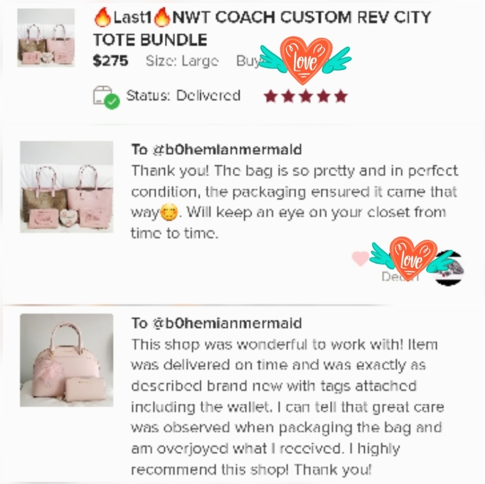🍒NWT🍒 COACH HOLIDAY GLITTER SHOULDER BAG - Picture 7 of 8